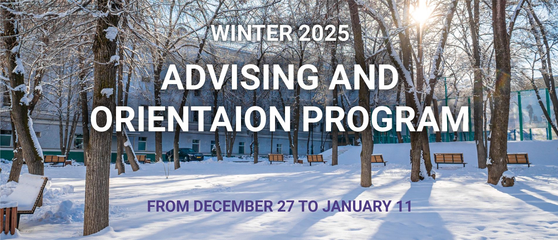 Slider Winter Orientation Program